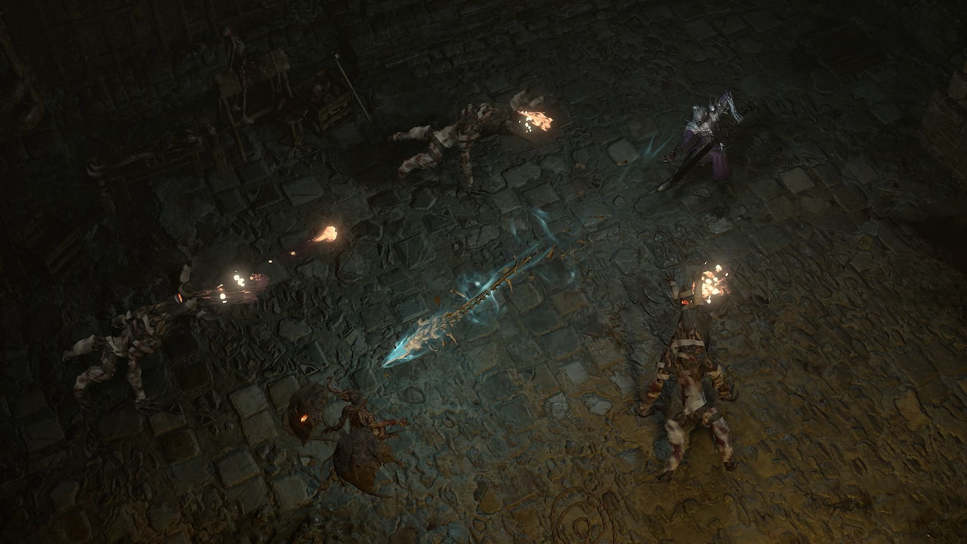 Earthquakes and Thorns combined can melt away waves of enemies as well as bosses in Diablo 4 (Image via Blizzard Entertainment)